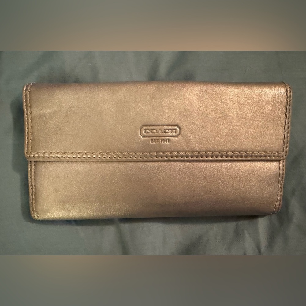 Silver Coach wallet